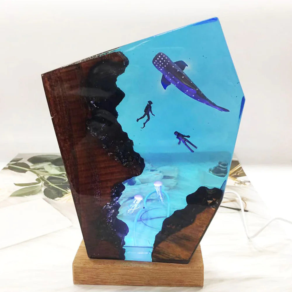 Ocean Depth Resin USB Night Light