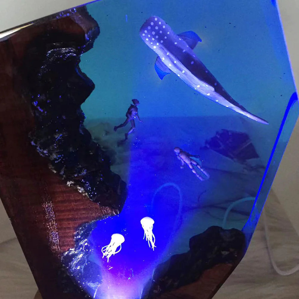 Ocean Depth Resin USB Night Light