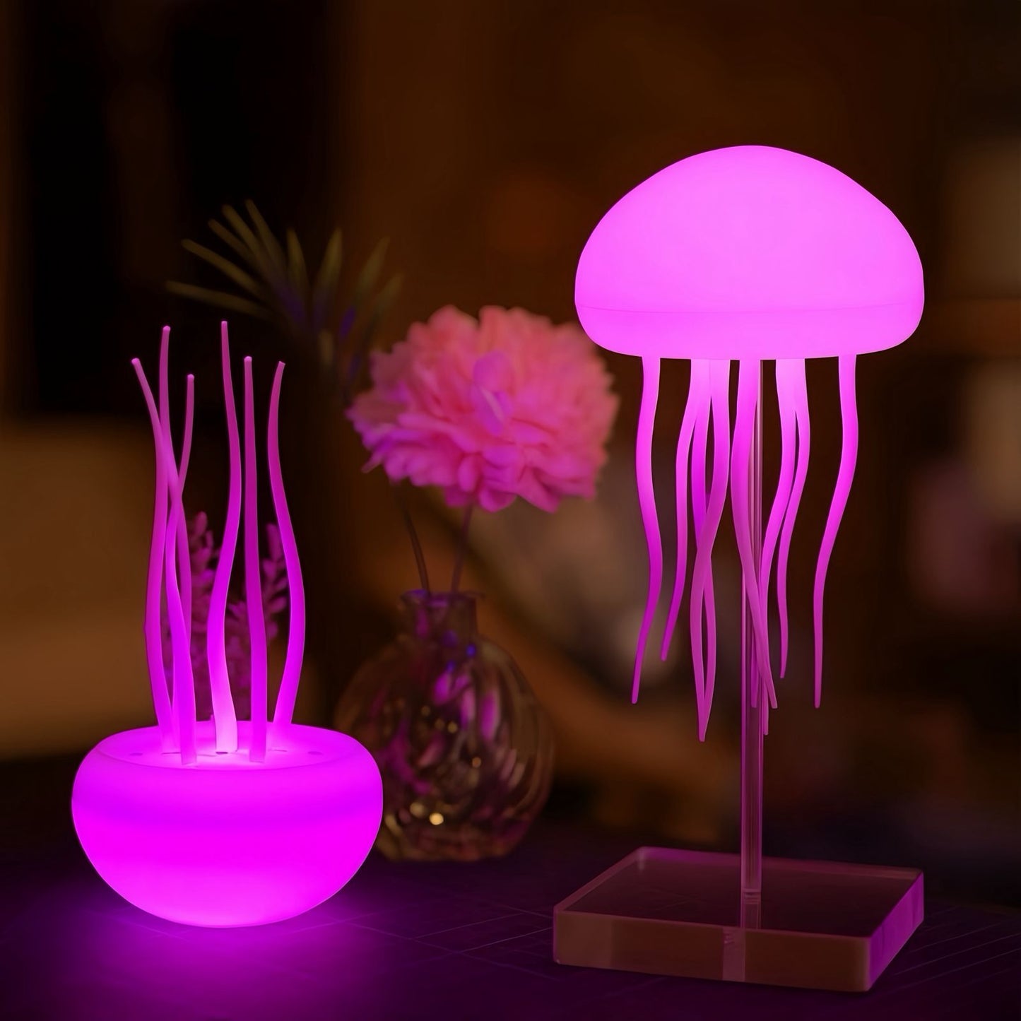 Jellyfish Led Night Lamp Table