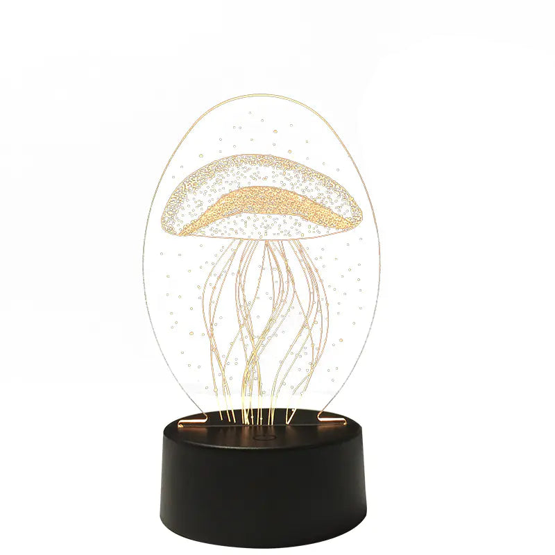 3D Jellyfish Acrylic Lamp