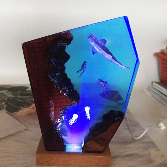 Ocean Depth Resin USB Night Light