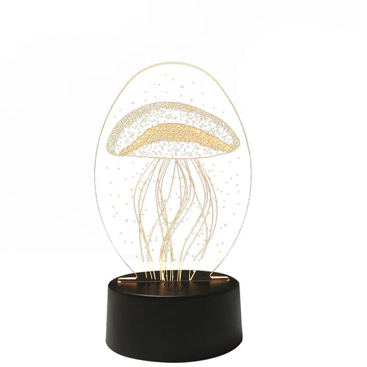 3D Jellyfish Acrylic Lamp
